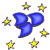 Blaue Schuppe
